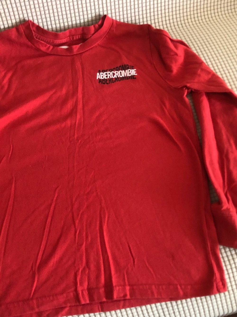 Abercrombie Kids red long sleeve shirt, size 9/10.